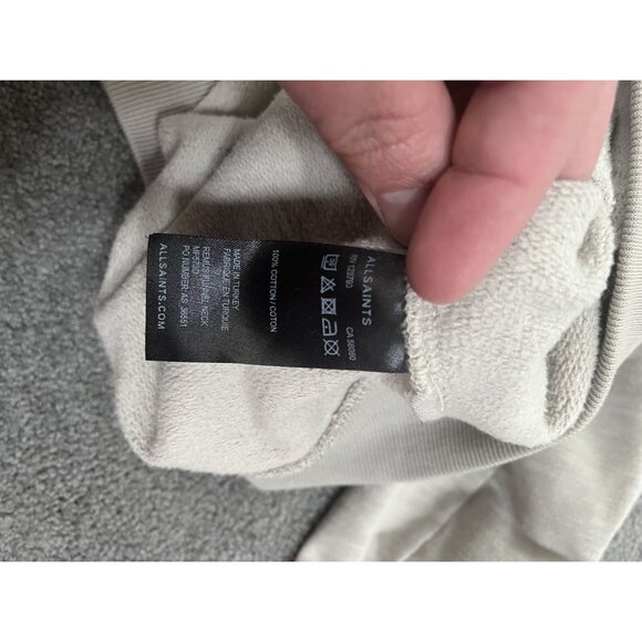 All Saints Off-White Zip Up Sweater - Picture 5 of 7